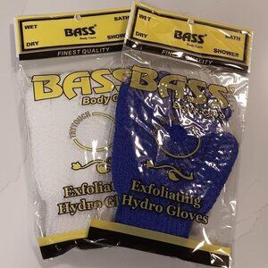BASS Exfoliating Hydro Gloves Set of 2 NEW